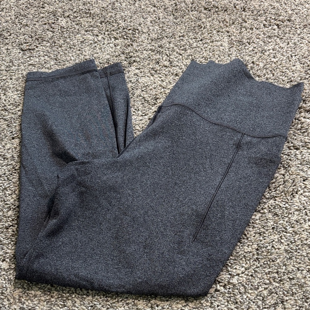 Athleta Charcoal Gray High-Waist Leggings
